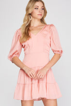 Light Pink Tiered Dress