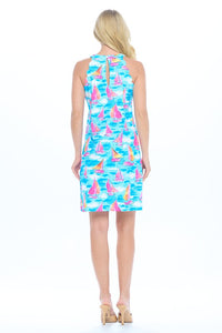 Sky Blue Sailboat Dress