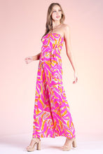 Fuschia Leaf Jumpsuit