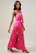 Cherry Blossom One Shoulder Maxi Dress