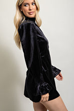 Black Velvet Smocked Dress