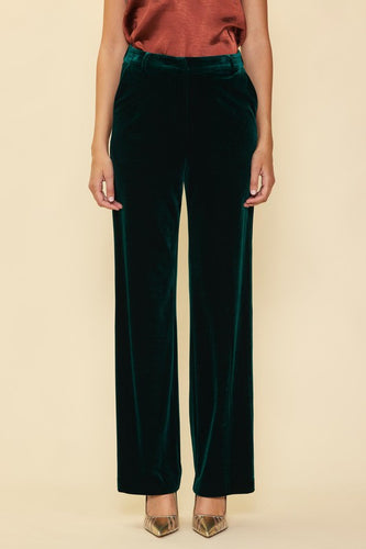 Hunter Green Velvet Pants