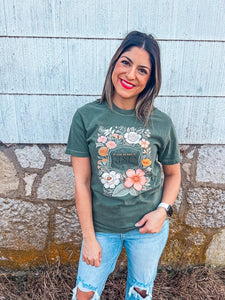 He Is Risen Floral Tee