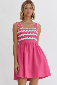 Fuschia Ric Rac Dress