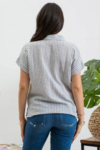 Black Striped Button Up Shirt