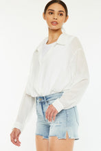 Kancan Light Wash Frayed Denim Shorts