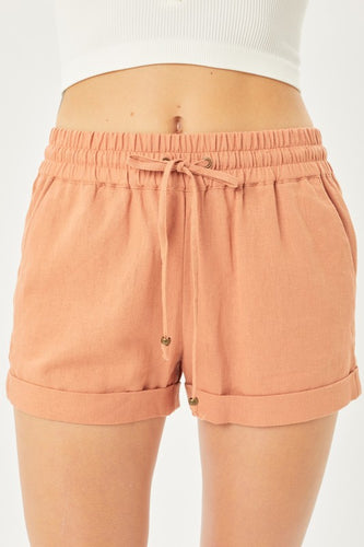 Clay Linen Shorts