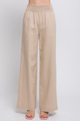 Khaki Linen Pants