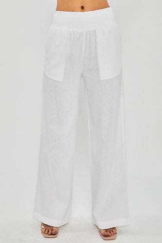 White Linen Pants