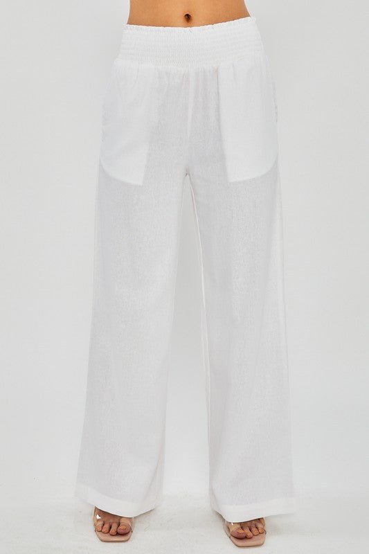 White Linen Pants