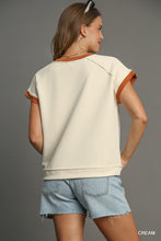 Cream Textured Top