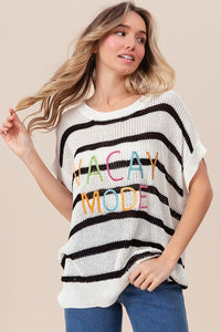 Vacay Mode Striped Sweater