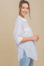 White Button Down Top