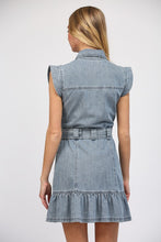 Denim Button Dress