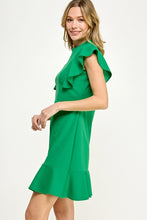 Kelly Green Ruffle Dress