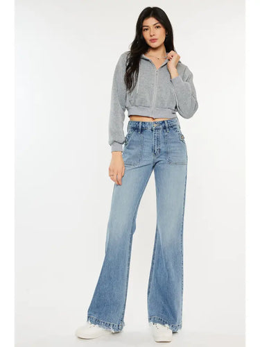 Kancan Medium Wash Flare Jeans