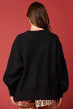 Black Christmas Lights Sweater