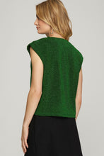 Green Metallic Top