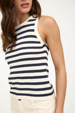 Navy Stripe Crop Tank Sweater