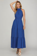 Royal Blue Tiered Maxi Dress