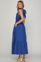 Royal Blue Tiered Maxi Dress