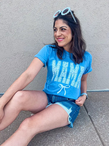 Blue Mama Floral Tee