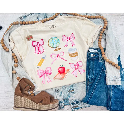 Teacher Bow Tee