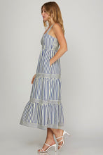 Navy Stripe Maxi Dress