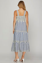 Navy Stripe Maxi Dress