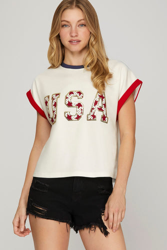 USA Patched Top