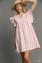 Pink Stripe Babydoll Dress