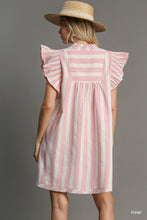 Pink Stripe Babydoll Dress