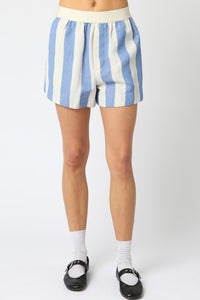 Blue Stripe Shorts