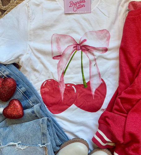 Cherry Bow Graphic Tee