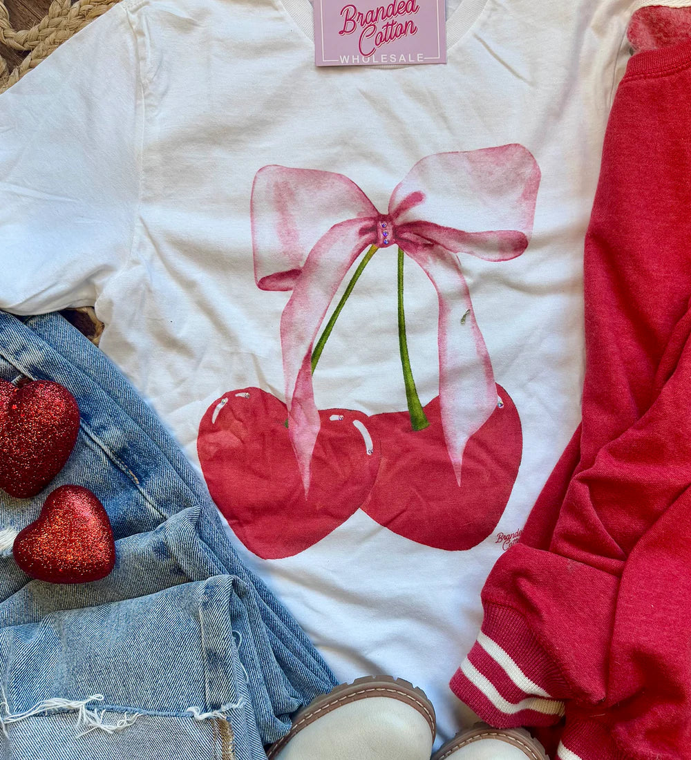 Cherry Bow Graphic Tee