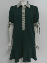 Green Tied Sleeve Dress