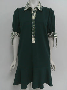 Green Tied Sleeve Dress
