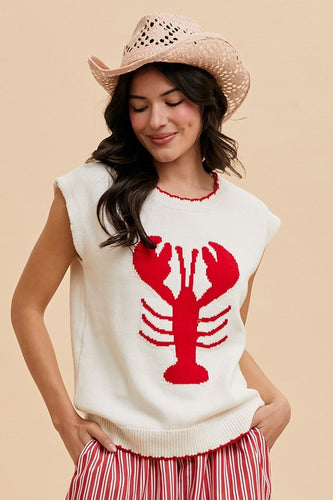 Ivory Lobster Sweater