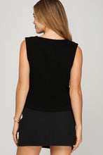 Black Gold Buttoned Vest
