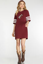 Maroon Sequin Football Dress