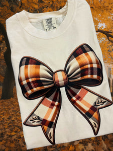 Plaid Bow Tee