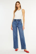 Kancan Dark High Rise Wide Leg Jeans