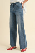 Stretch High Rise Wide Leg Jeans