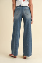Stretch High Rise Wide Leg Jeans