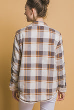 Cream Corduroy Reversible Plaid Jacket