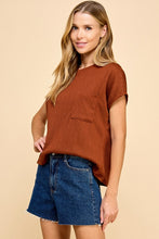 Chestnut Diamond Jacquard Top