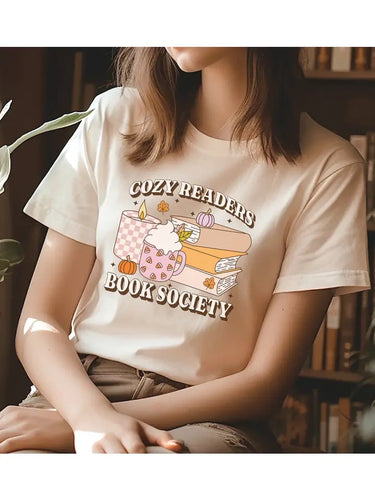 Cozy Readers Book Society Tee
