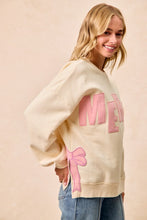 Cream Merry Bow Sweatshirt