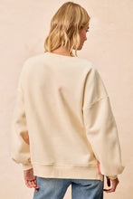 Cream Merry Bow Sweatshirt