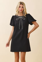 Black Bow Neck Dress